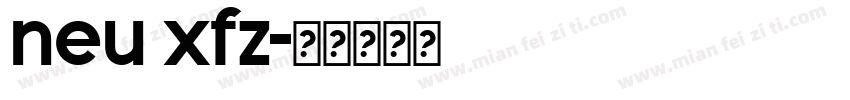 neu xfz字体转换